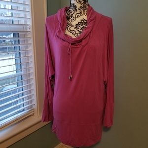 Cowel Neck Light Weight Yoga Shirt